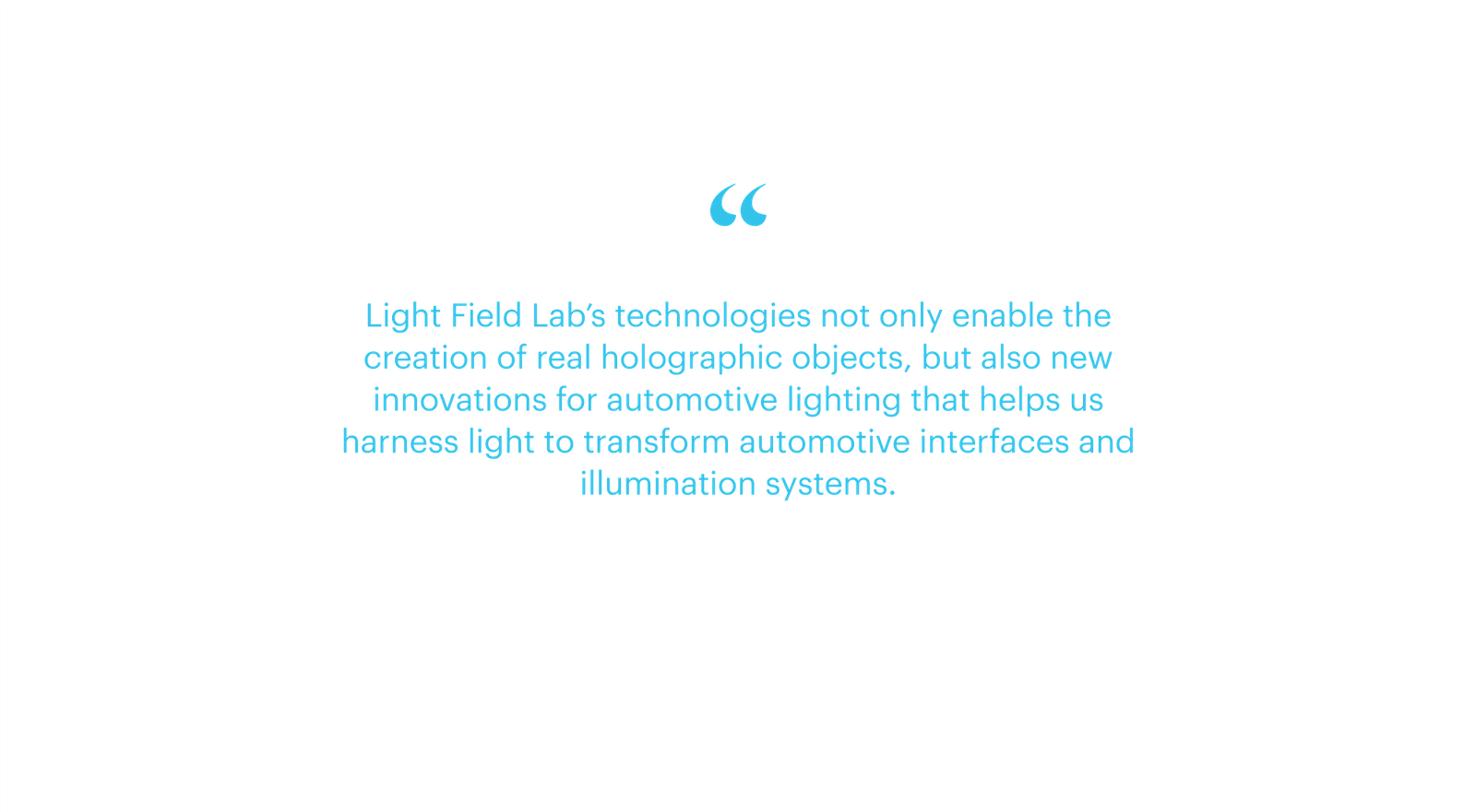 Light Field Lab